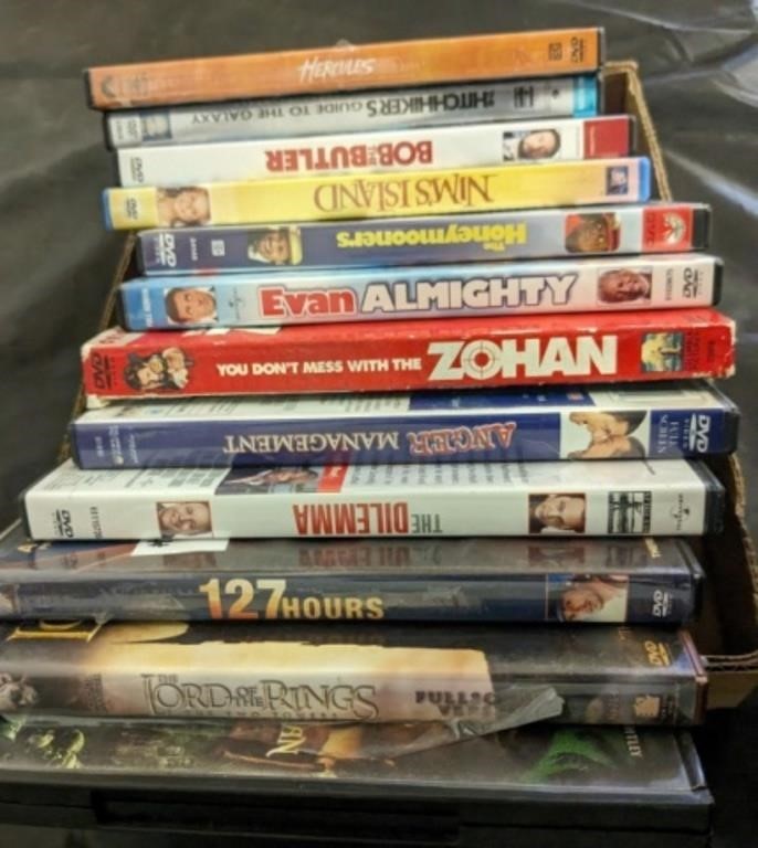 TRAY OF ASSORTED DVDS