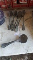 4 Sterling Spoons & 8 German 800 Silver Spoons
