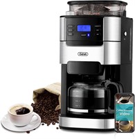 Gevi 10-Cup Coffee Maker with Built-in Grinder, Pr