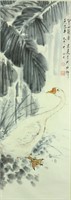 Chinese WC Landscape Scroll Tang Yun 1910-1993