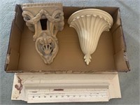 Decorative wall sconce, wall shelf, and decorative