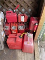Large Lot of Gas Cans