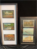 6 Framed St. Petersburg Postcards in 2 Frames