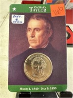 ZACHARY TAYLOR UNC DOLLAR COIN