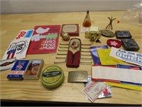 Vintage advertising collectibles lot.