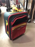 Colorful Vintage Skyline Kids Carryon Suitcase