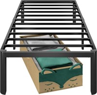 14 Inch Twin Bed Frame with Round Corners