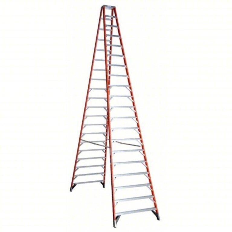 Werner 20 ft. Fiberglass Twin Step Ladder