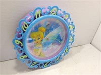 Collectors Tinker Bell Wall Clock, Working