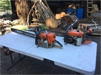 (2) STIHL CHAINS SAWS, 1 SAW IS MISSING PULL START