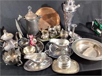 SILVERPLATE AND OTHER METAL LOT