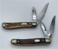 (V) Colonial Folding 2 Blade Pocket Knives