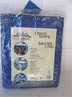 2 PACK TARP NEW IN PACKAGE :8'X7' AND 8'X10'