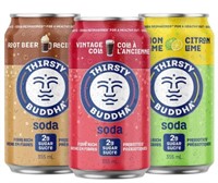15-Pk Thristy Buddha Soda Variety Pack, 355ml