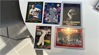 5 Cards Baseball Lot: Mickey Mantle, Ken Griffey J