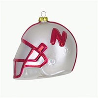 Cornhuskers Glass Helmet Ornament x8