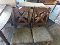 4 cushioned dining chairs
