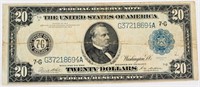 Coin 1914 $20 United States Federal Reserve Note