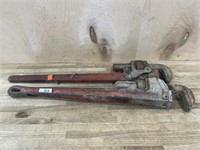 2 EXTRA LARGE PIPE WRENCHES