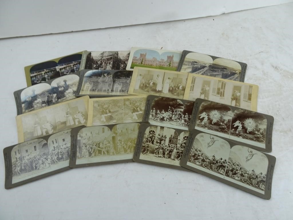 Lot of Antique Stereo Viewer Photo Cards