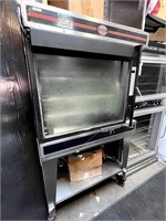 CLEVELAND GAS ROTISSERIE W/(13)SPITS+(3)BASKETS &