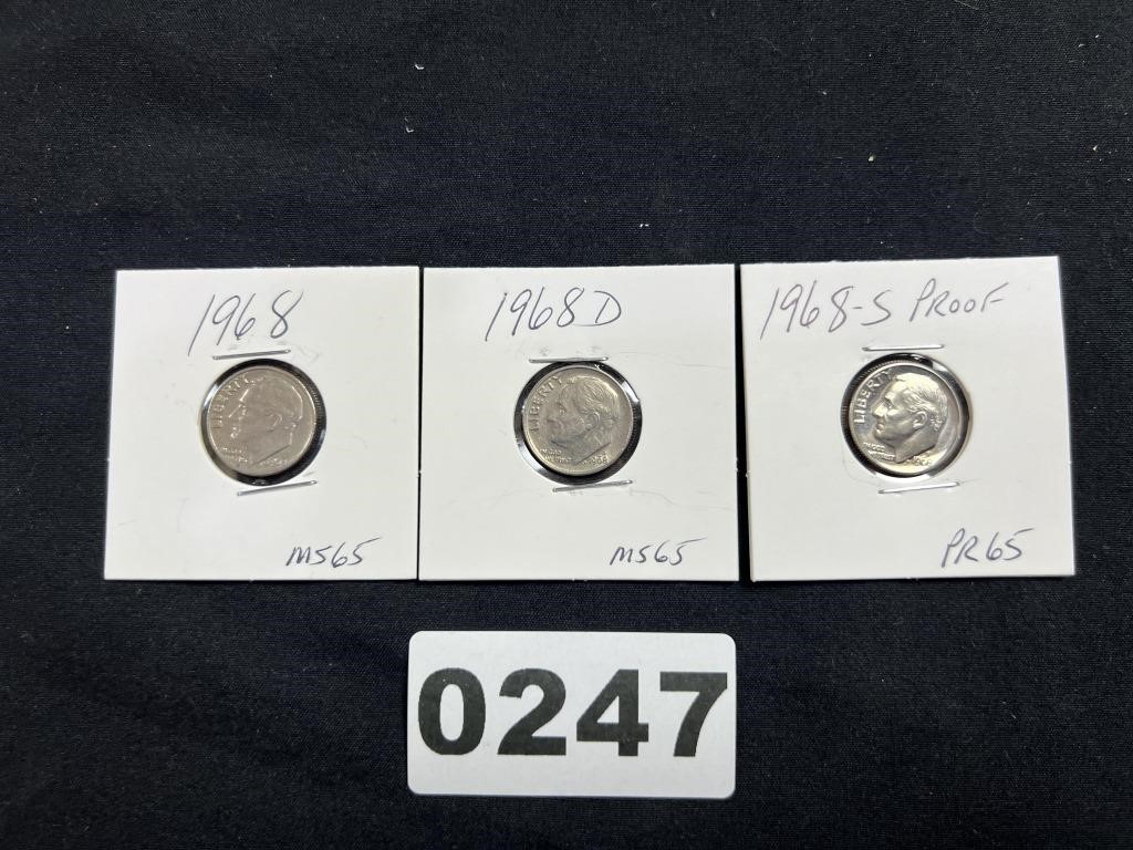 1968 Roosevelt Dimes