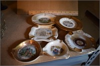 Lot of Souvenir Ashtrays