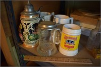 Lot of Mixed Steins