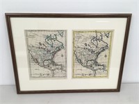 Very Early Framed Map Print
