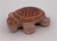 Chris Pooacha Zuni Carved Stone Turtle Fetish