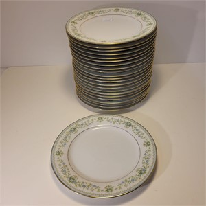 Set of 23 Spring Meadow Noritake plates
