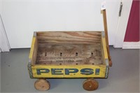 Wood Pepsi Crate Wagon/Cart