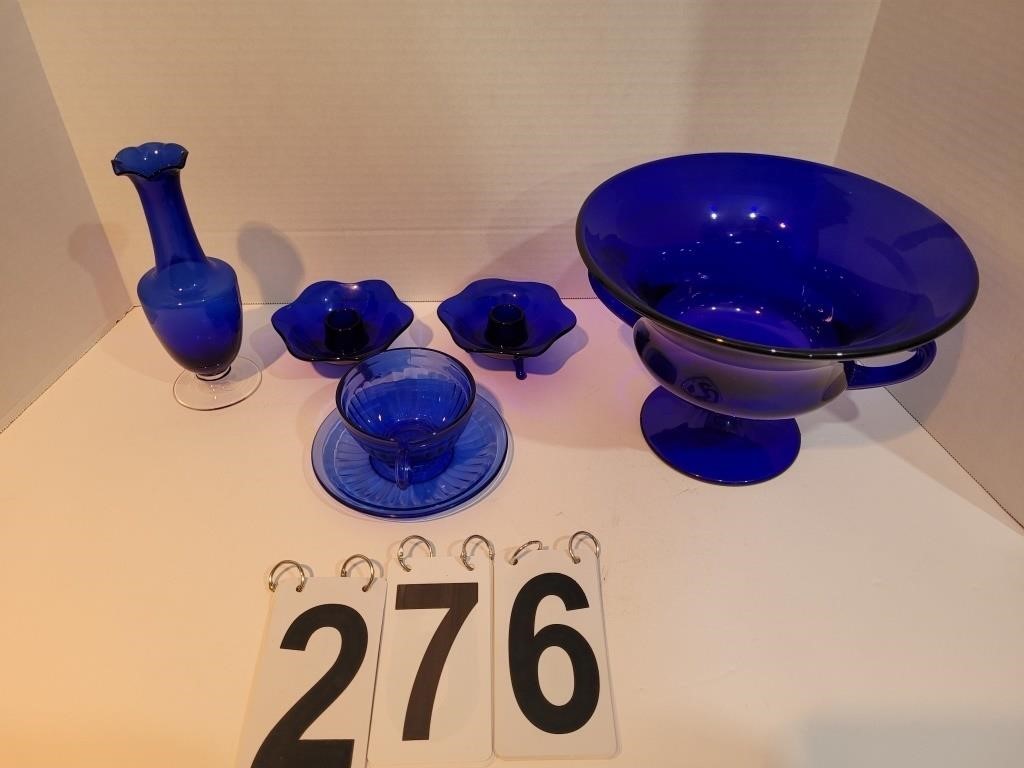 Cobalt Collection ~ Candle Holders ~ Tea Cup &