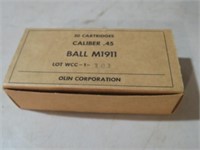 OLIN CORP .45 BALL M11911 AMMO 50 ROUNDS