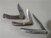 COLLECTION OF THREE POCKET KNIVES