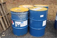 (4) 55 gal. metal drums