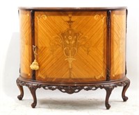 French style Demi Lune inlaid chest