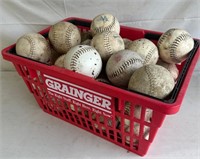 Basket of Softballs & Baseballs