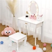 Bophy Girls' Vanity Table And Chair Set