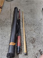 Pool cue with case