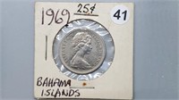 1969 Bahamas Twenty-Five Cents gn4041
