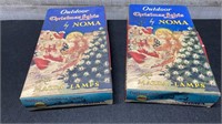 2 Vintage Noma Outdoor Christmas Lights No Bulbs U