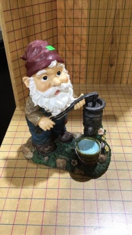 Gnome at water pump