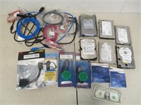 Lot of PC Hard Drives & Assorted PC Accessories