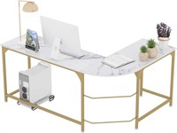 Teraves L Shaped Desk  White - 66.1