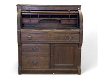 Oak Roll-top Desk c1910