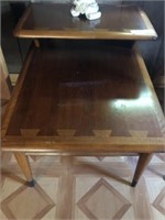 2 Mid Century Lane Inlaid End Tables