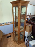 Glass curio cabinet