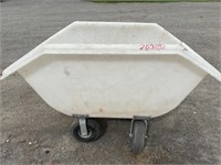 White plastic cart