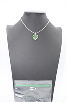 Green glass pendent